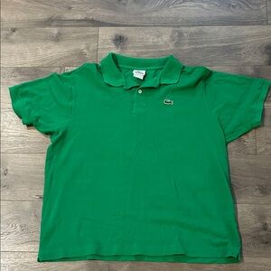 Lacoste Men’s Polo Shirt in Bold Green-Sz 7